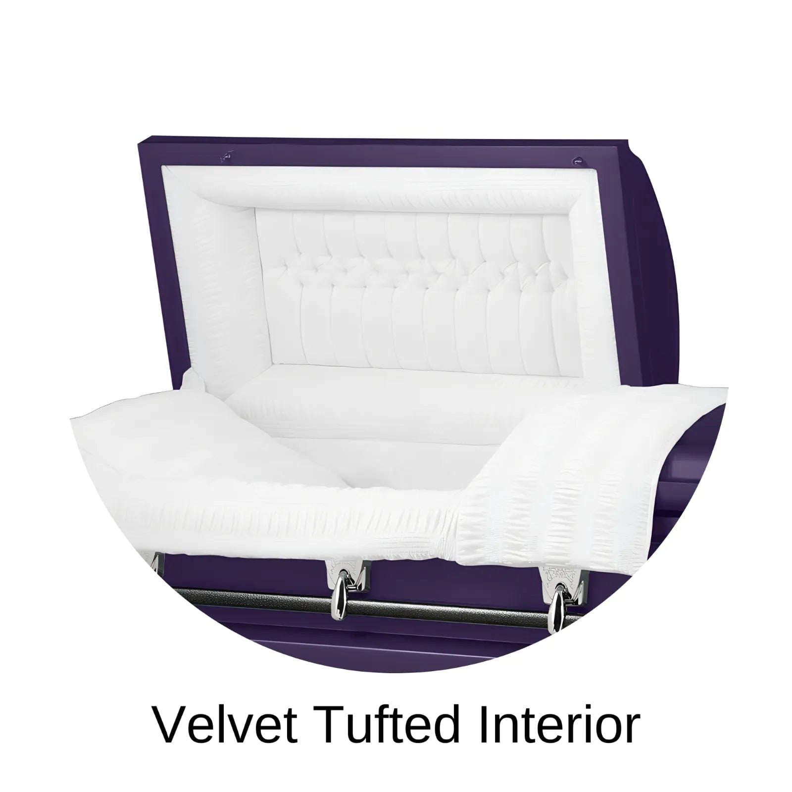 Velvet Tufted Head Panel Of Titan Cambridge Series Casket