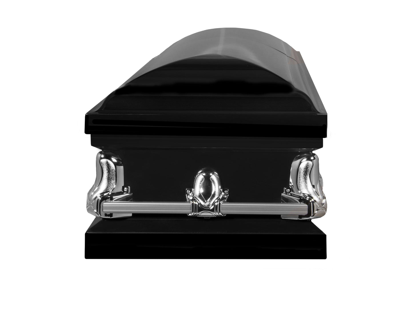 Orion Series | Black Steel Casket with White Interior - Titan Casket