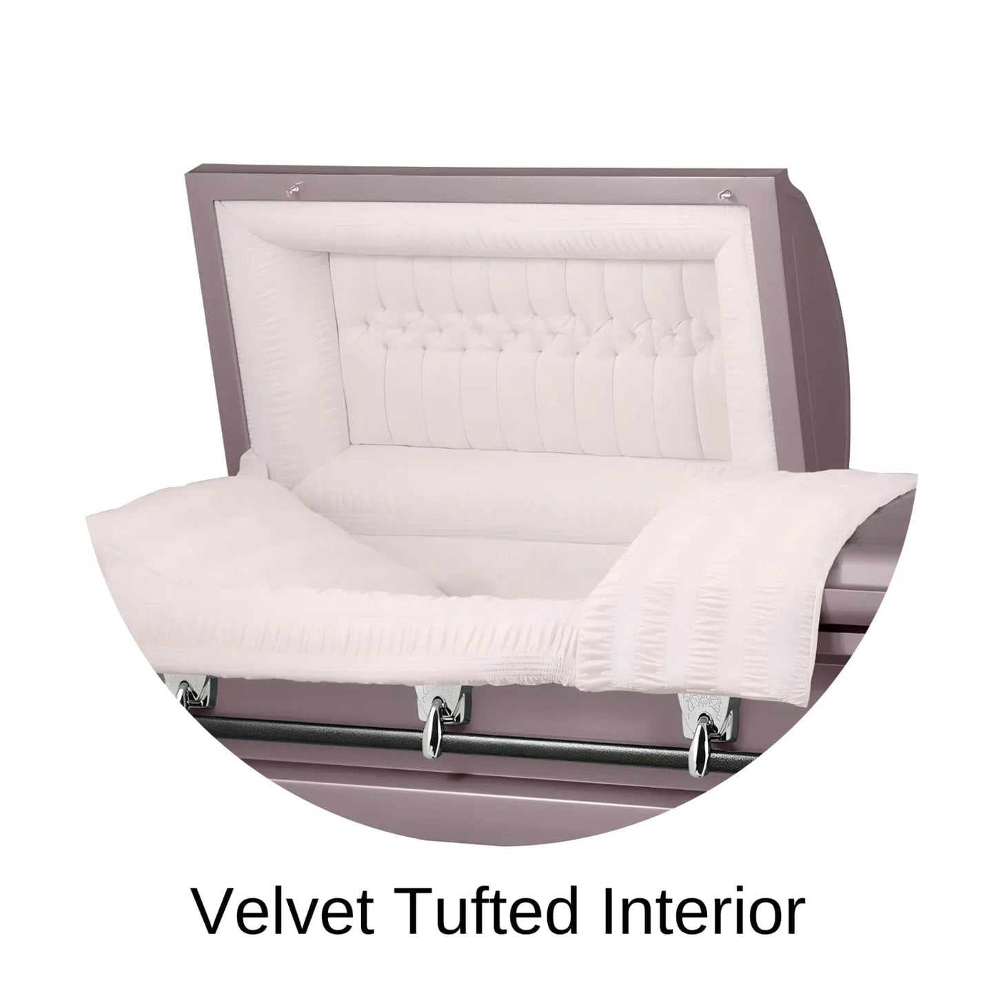 Velvet Tufted Head Panel Of Titan Cambridge Series Casket