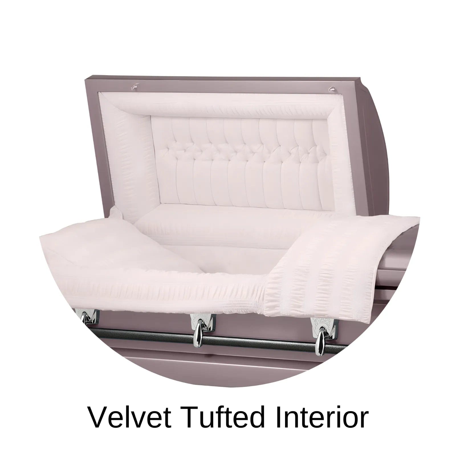 Velvet Tufted Head Panel Of Titan Cambridge Series Casket