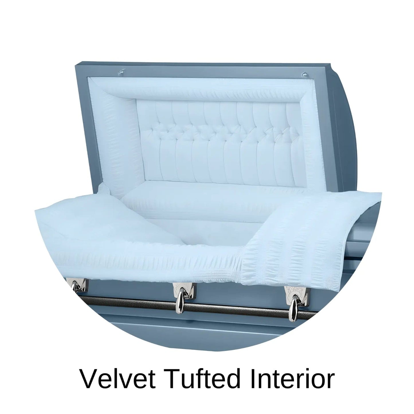Velvet Tufted Head Panel Of Titan Cambridge Series Casket