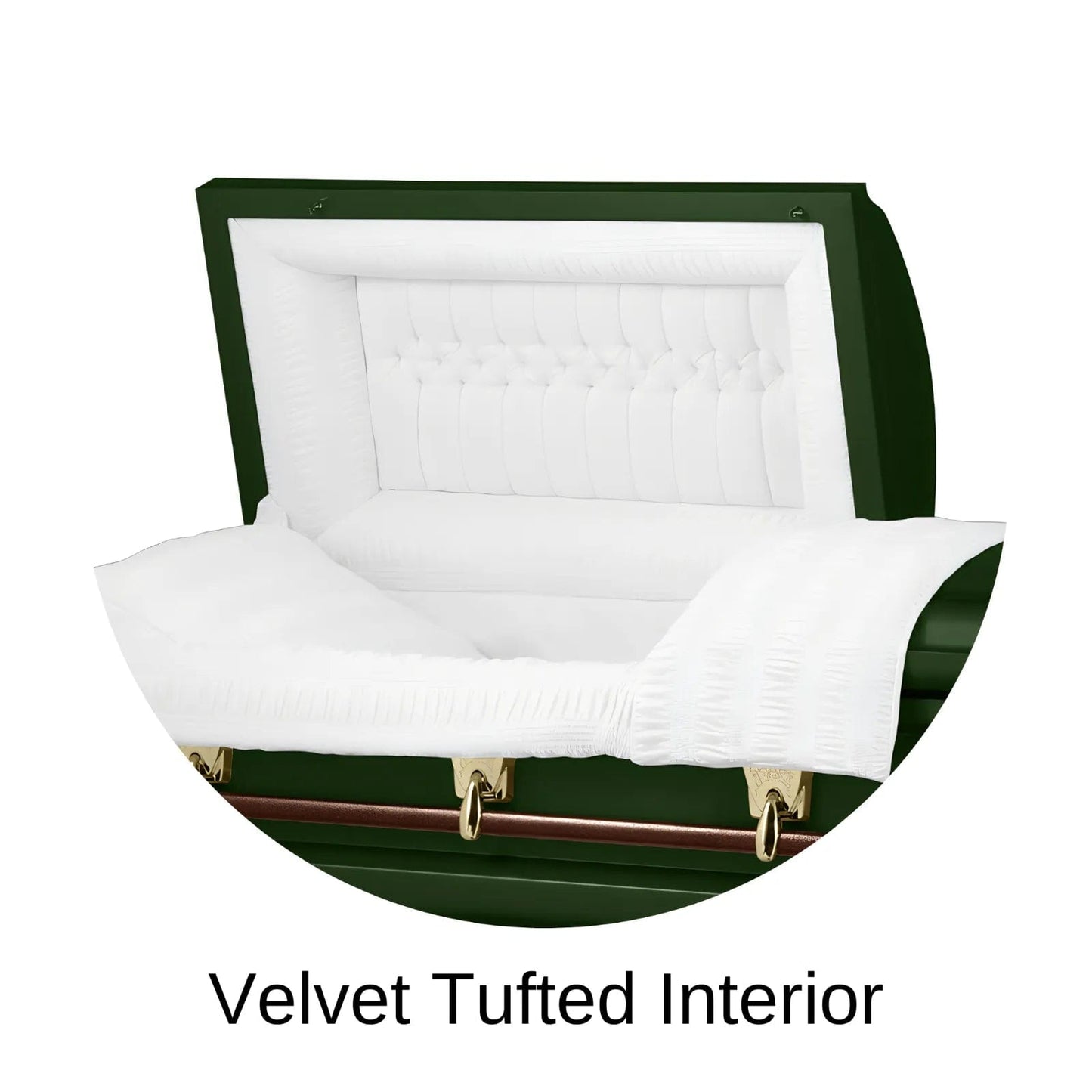 Velvet Tufted Head Panel Of Titan Cambridge Series Casket