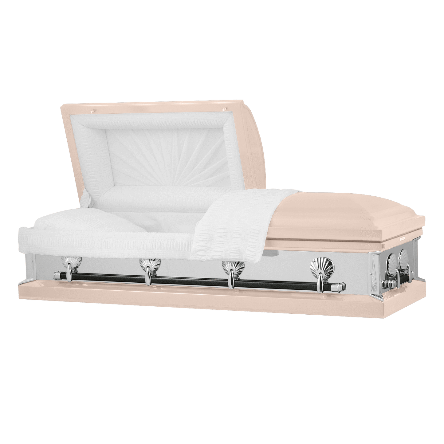 Reflections Series | Pink Steel Casket with White Interior - Titan Casket