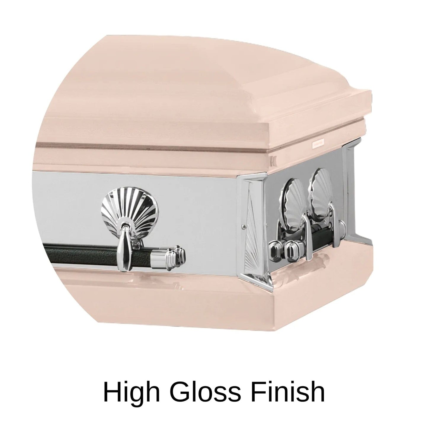 High Gloss Finish Of Titan Reflection Series Casket