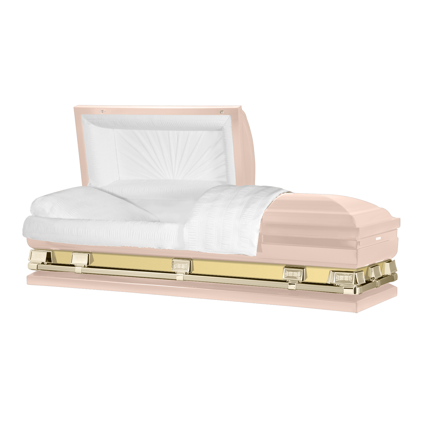 Reflections XL | Pink Steel Oversize Casket with White Interior - Titan Casket