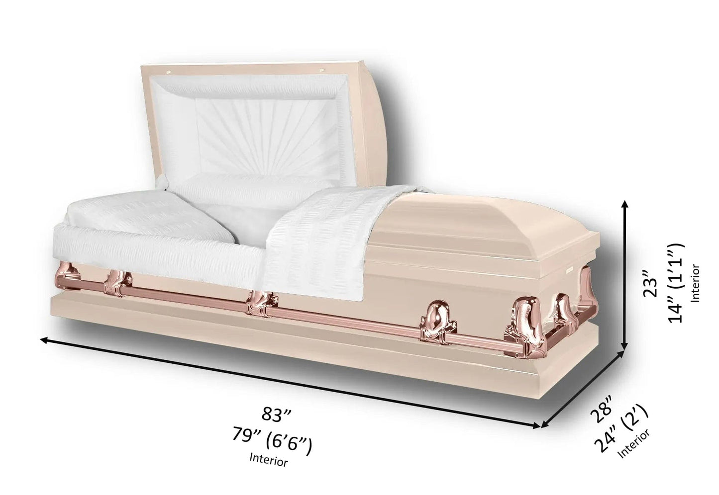 Dimensions Of Titan Casket Orion Series Casket