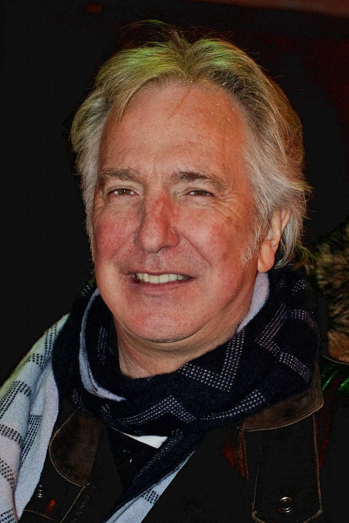 Alan Rickman at the stage door of the Brooklyn Academy of Music in January 2011