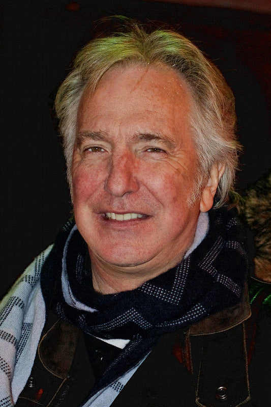 Alan Rickman at the stage door of the Brooklyn Academy of Music in January 2011