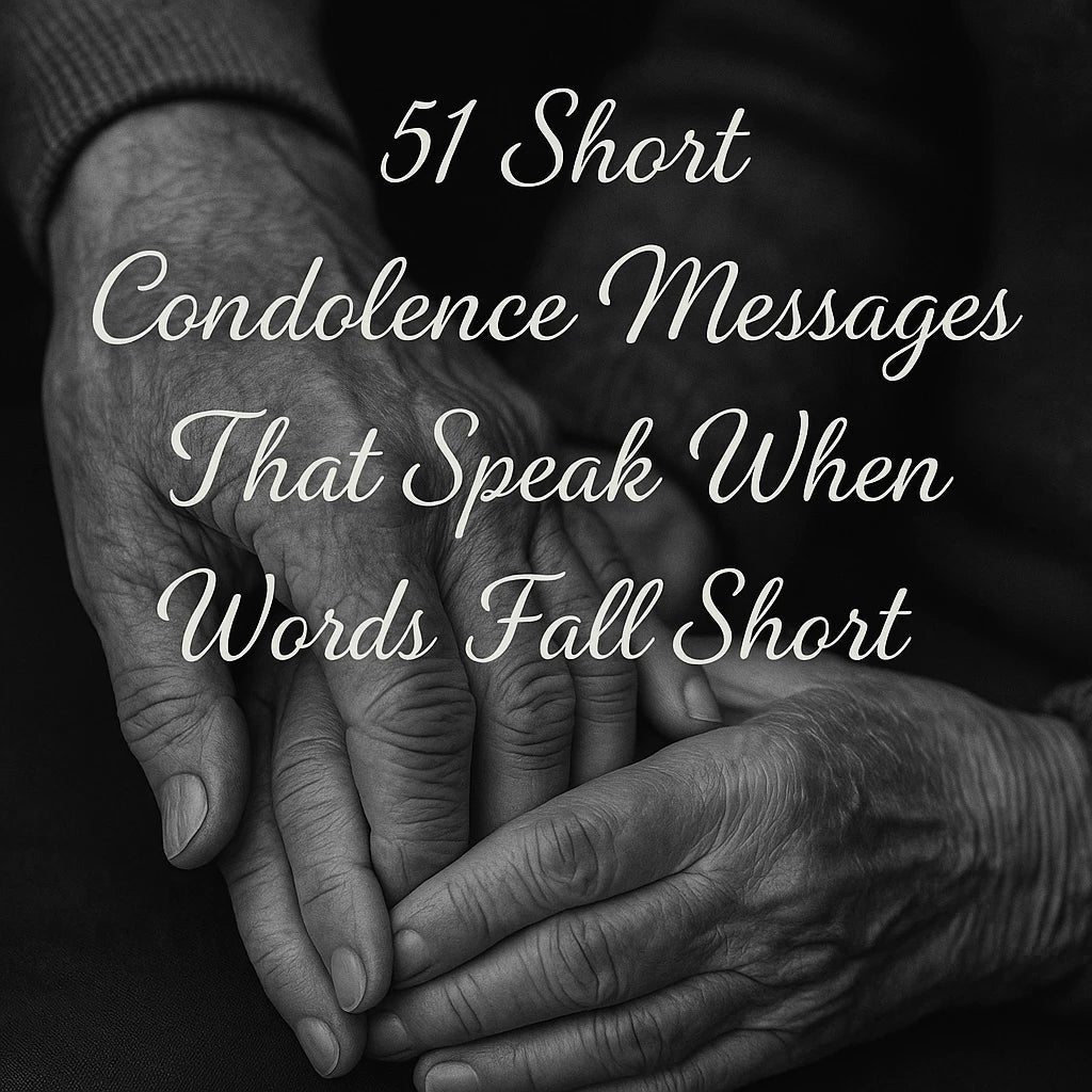 51 Short Condolence Messages That Speak When Words Fall Short
