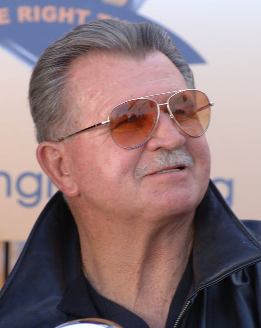 Mike Ditka at the NFL Experience in Glendale, Arizona, in 2008