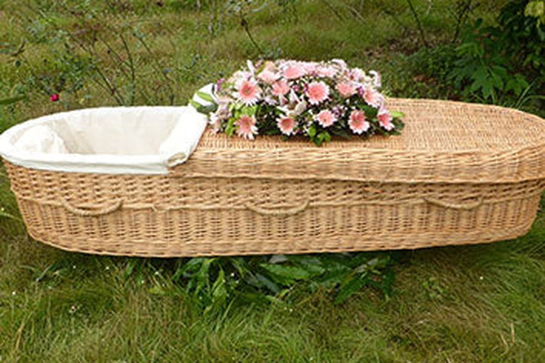 Biodegradable caskets for a natural burial
