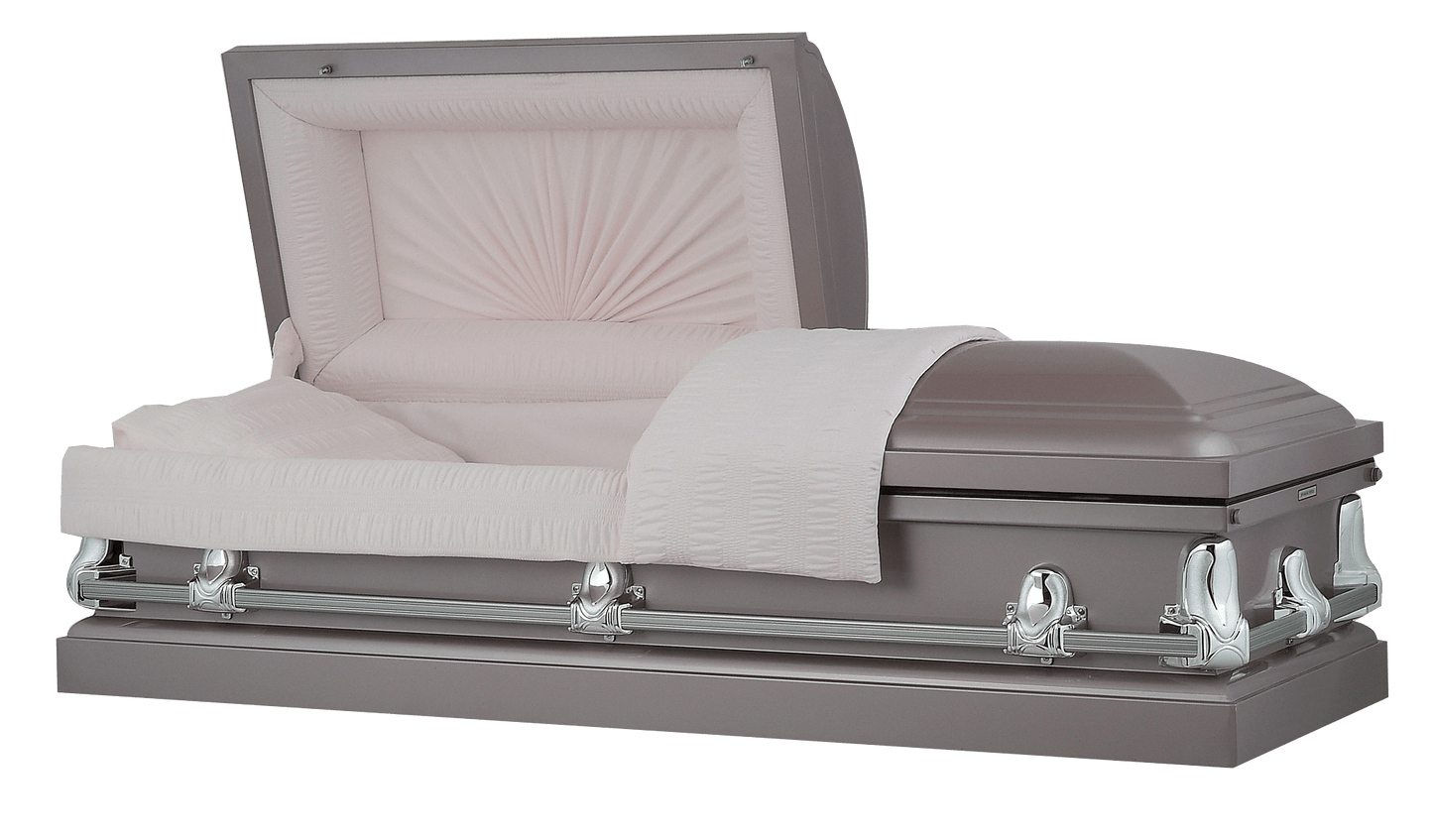 Orion Series | Orchid Steel Casket with Pink Interior