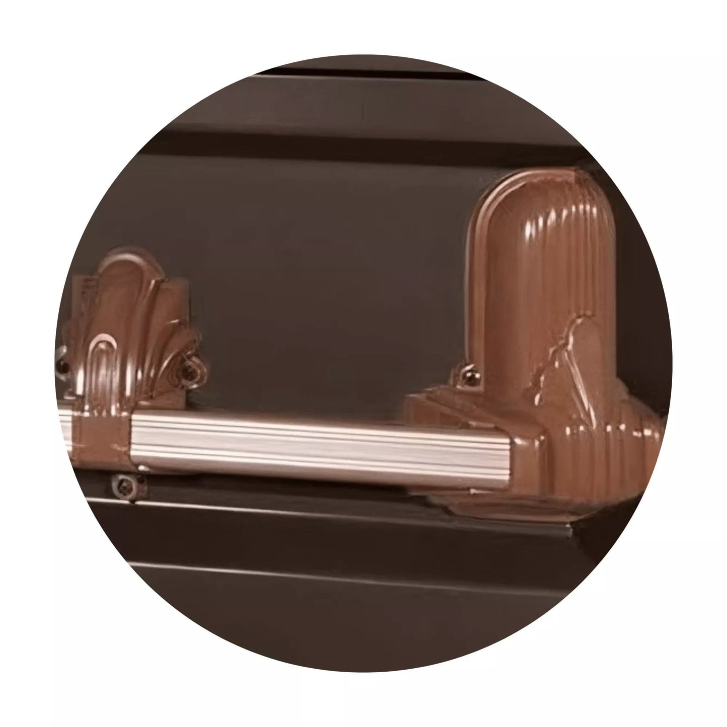 Andover Series | Bronze Steel Casket with Rosetan Interior