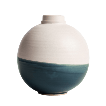Solstice X Terra Noir | Soft White With Blue Moon Adult Urn
