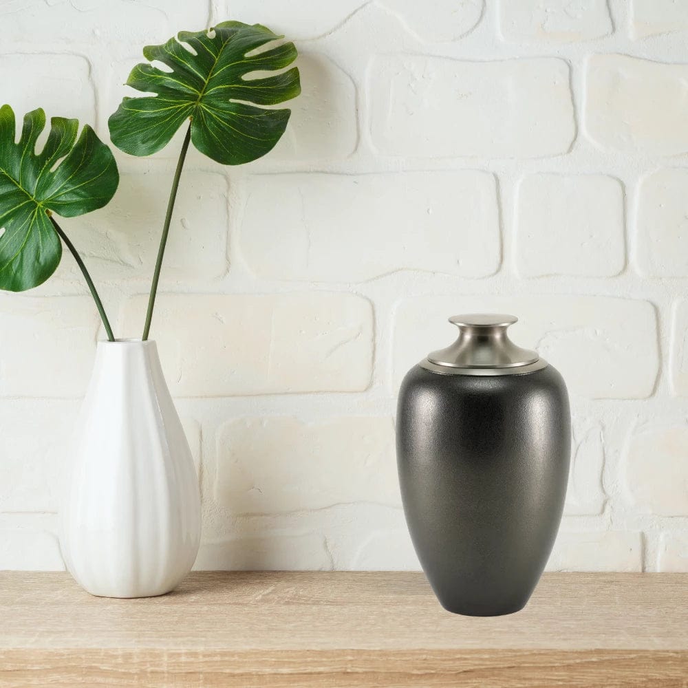 Luna Textured Slate Large Adult Urn