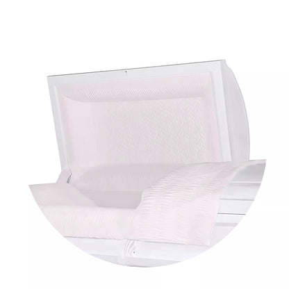 Andover Series | White Steel Casket with Pink Interior