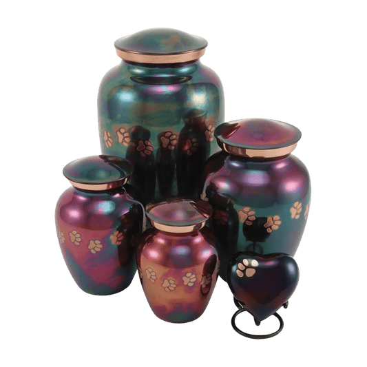 Classic Paws Raku Pet Urn