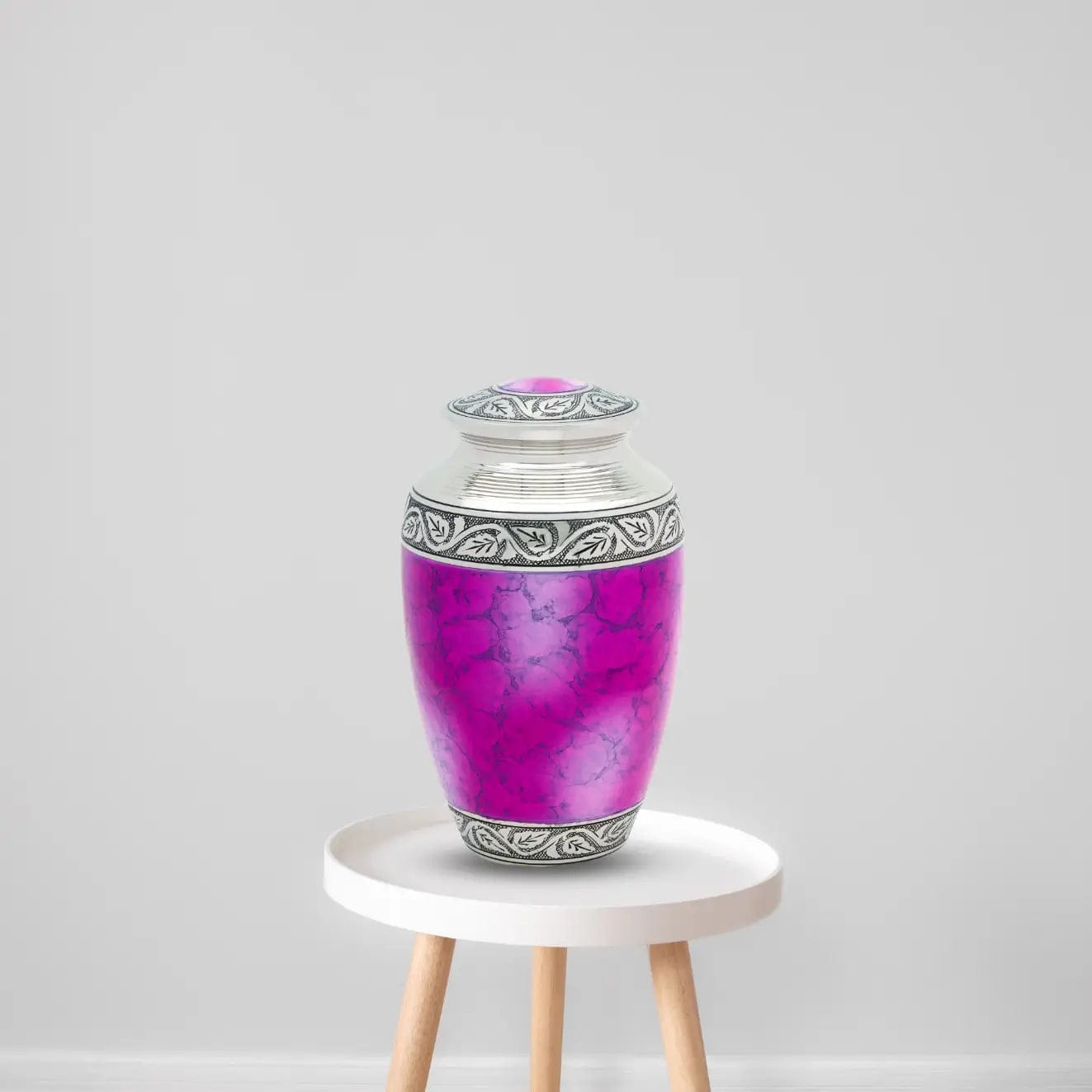 Brass Pet Urn - Pink