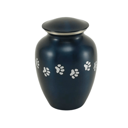 Classic Paws Blue Pet Urn