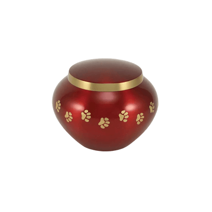 Odyssey® Paw Crimson Pet Urn