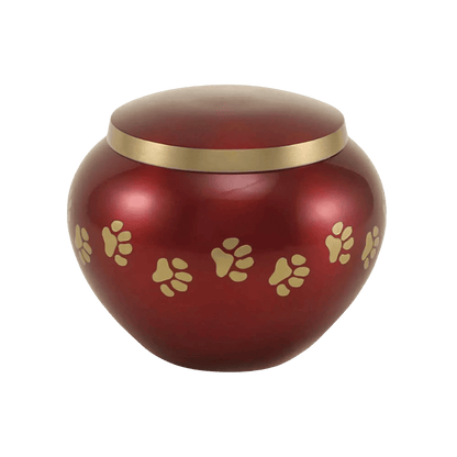 Odyssey® Paw Crimson Pet Urn