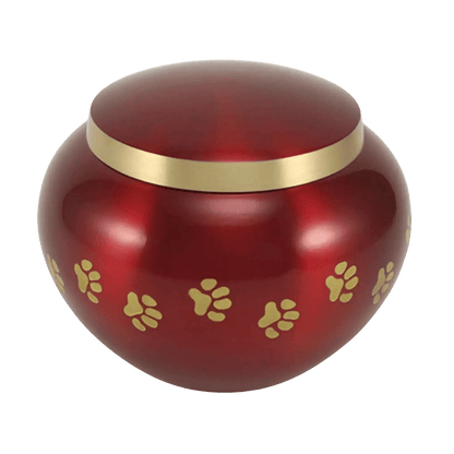 Odyssey® Paw Crimson Pet Urn