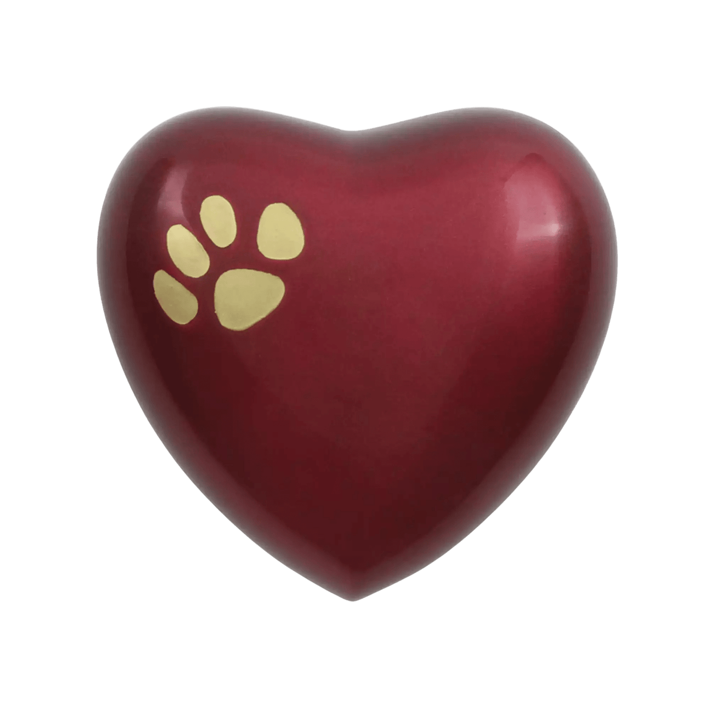 Odyssey® Paw Crimson Heart Shaped Pet Urn