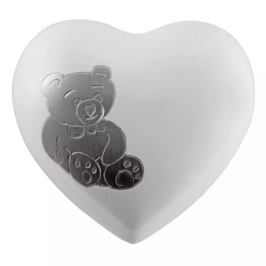Teddy Bear Arielle Heart Infant Urn