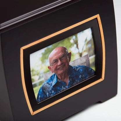 Modern Urn with Photo Frame