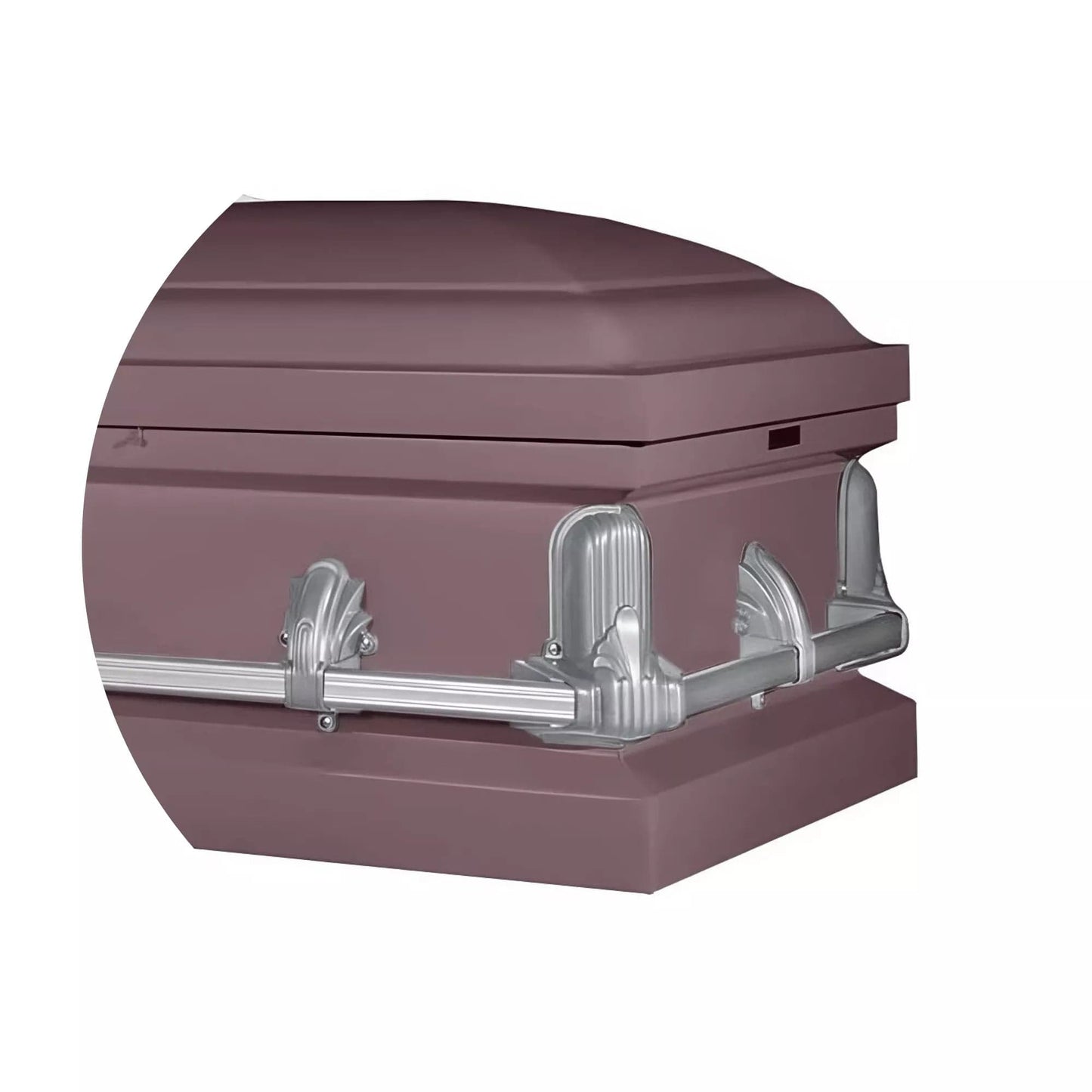 Andover Series | Orchid Steel Casket with White Interior