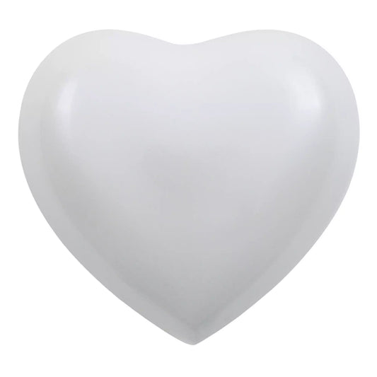 Arielle Heart Pearl White Infant Urn