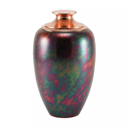 Luna Textured Raku Large Adult Urn