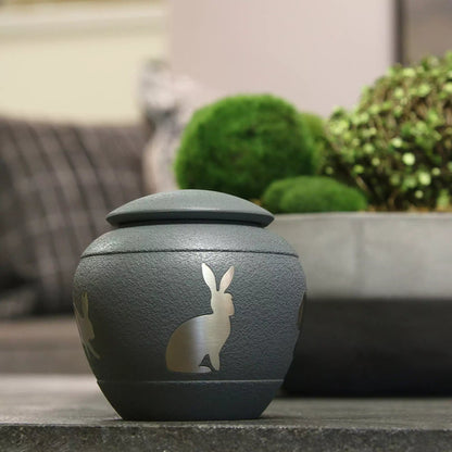 Silhouette Rabbit Pet Urn