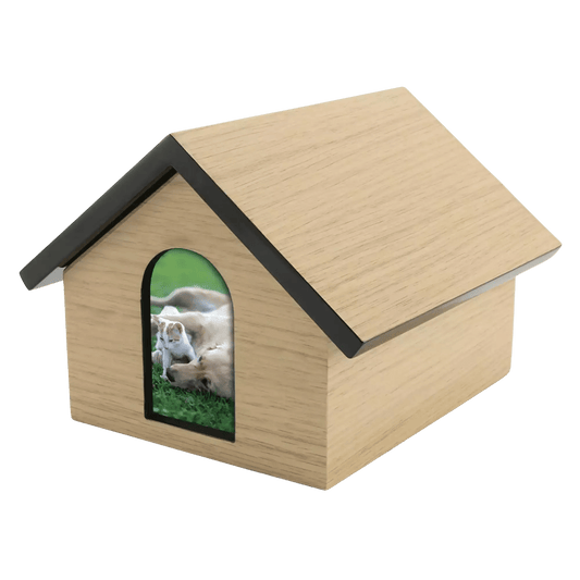 Pet House Tan Pet Urn