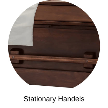 Stationary Handles Of Titan Pillar (Poplar) Series Wood Casket