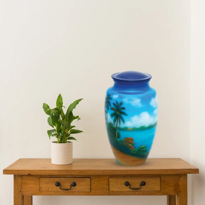 Hand Painted Urns - Paradise