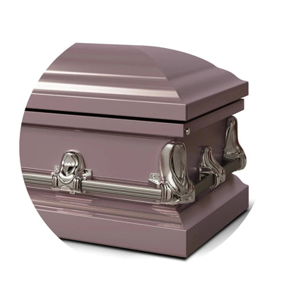 Orion Series | Orchid Steel Casket with Pink Interior