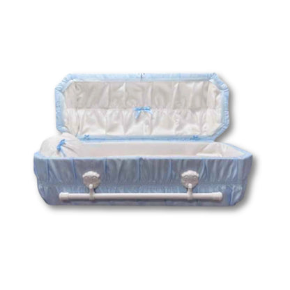 Starlight Cloth-Covered Wood Youth Casket | Blue Crepe