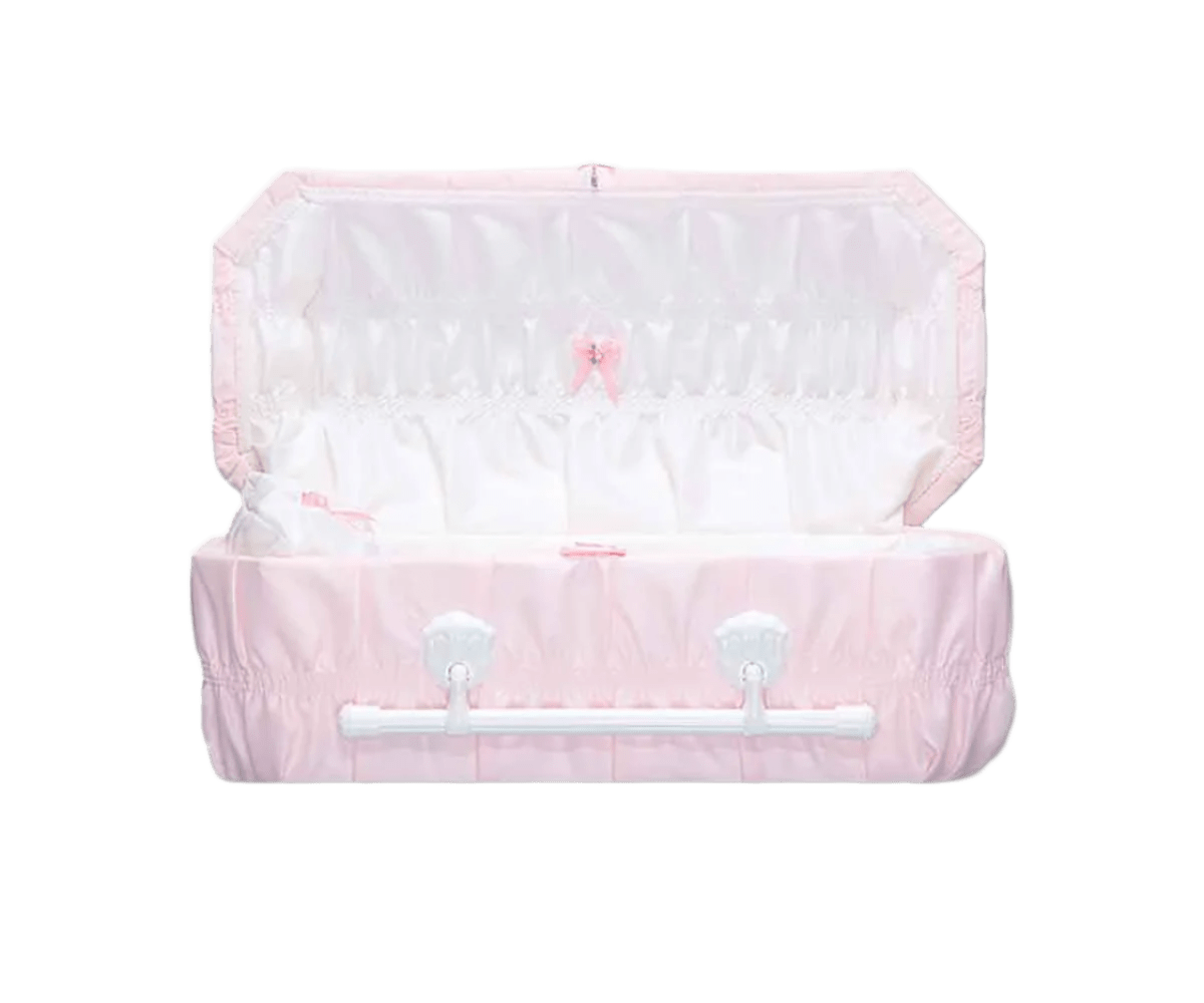 Starlight Cloth-Covered Wood Youth Casket | Pink Crepe