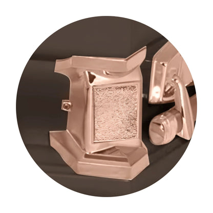 Jupiter XL | Bronze Steel Oversize Casket with Rosetan Interior | 28", 29", 33", 36"
