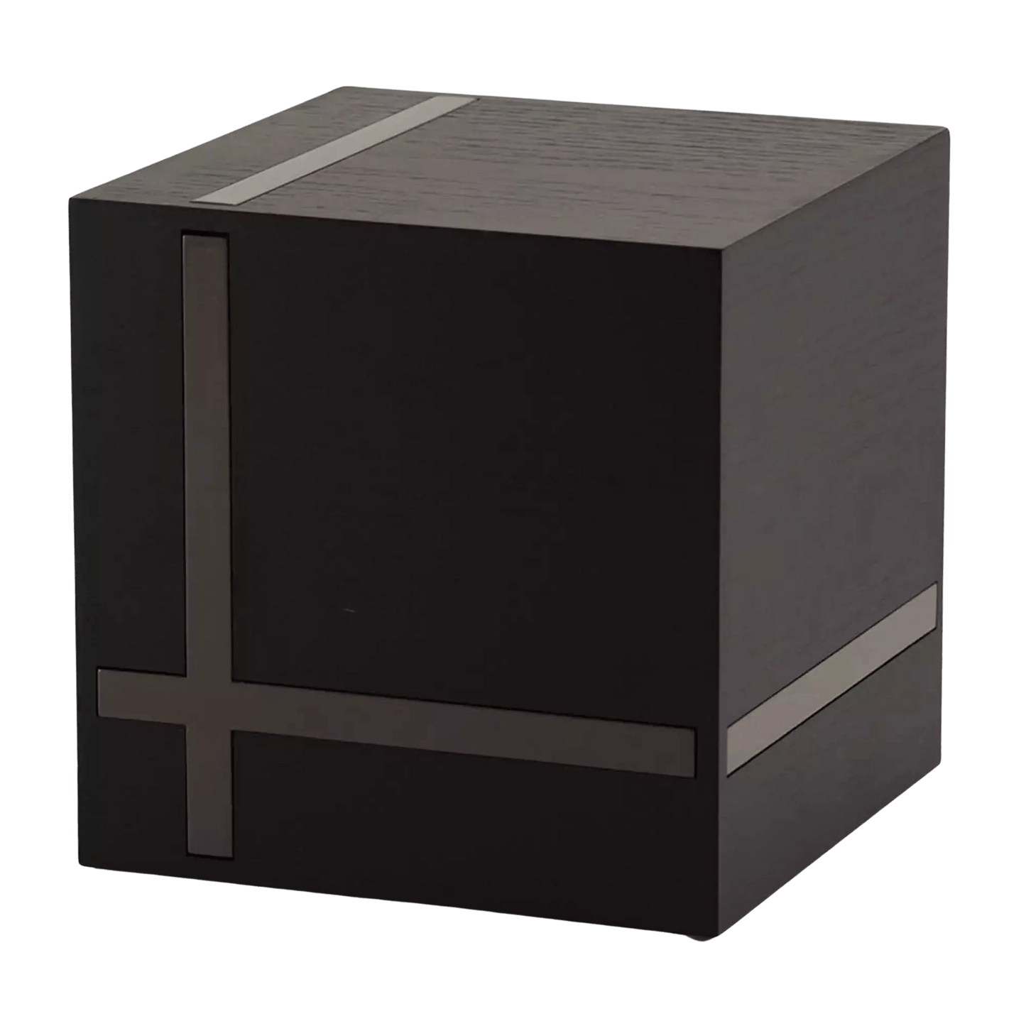 Bristol Ebony and Gloss Gray Large Adult Urn