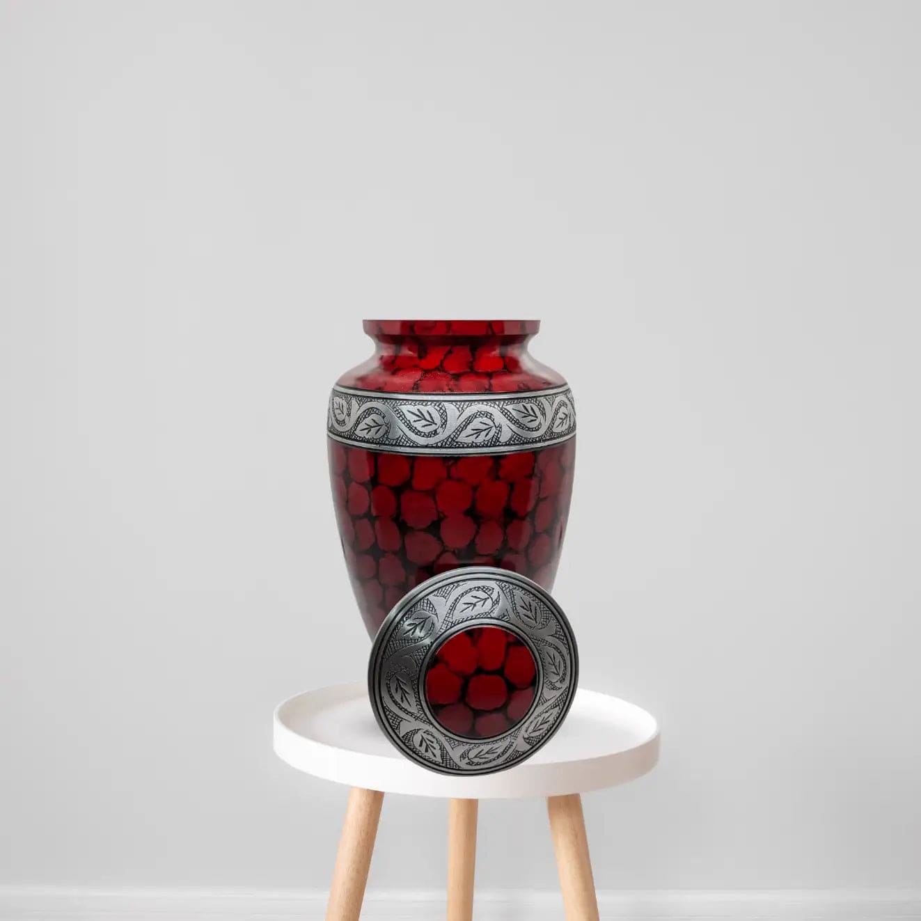 Large Cremation Urn - Adult Red Urn for Human Ashes – Titan Casket
