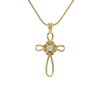 Infinity Cross Bronze Pendant