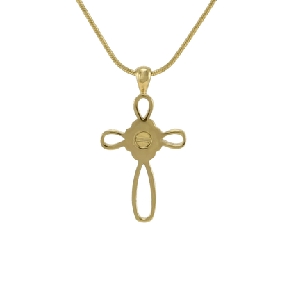 Infinity Cross Bronze Pendant