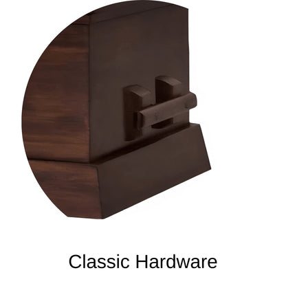 Classic Hardware Exterior Of Titan Pillar (Poplar) Series Wood Casket