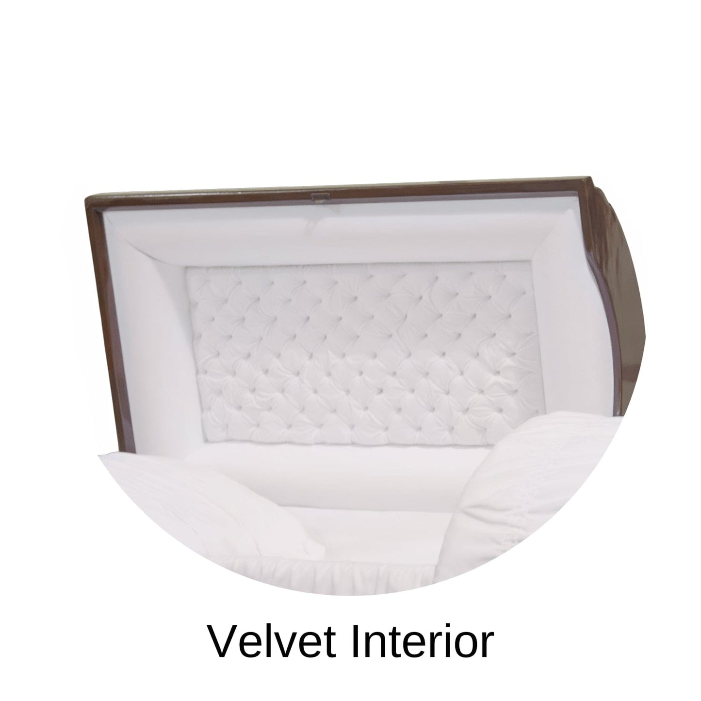 Velvet Interior Braeburn (Poplar) Series Wood Casket