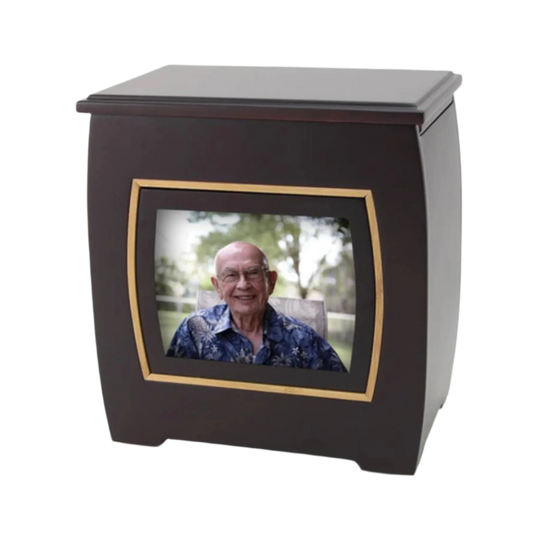 Modern Urn with Photo Frame