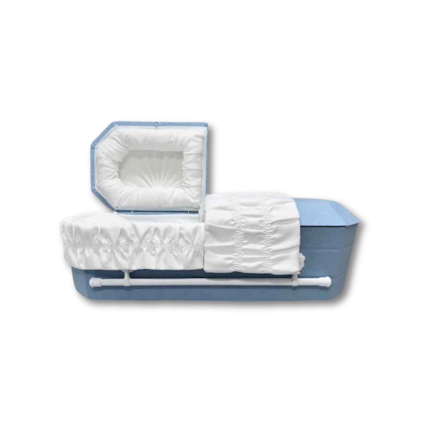 Gentle Rest-Blue Cloth Covered Wood Youth Casket