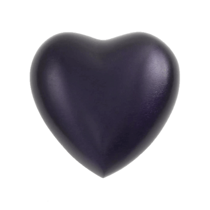 Monterey Purple Heart Shaped Keepsake Urn