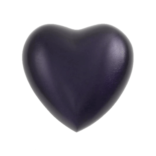 Monterey Purple Heart Shaped Keepsake Urn